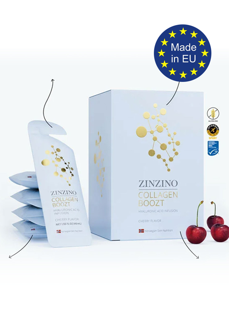 ZinZino Collagen Boozt - усовершенствованный жидкий морской коллаген