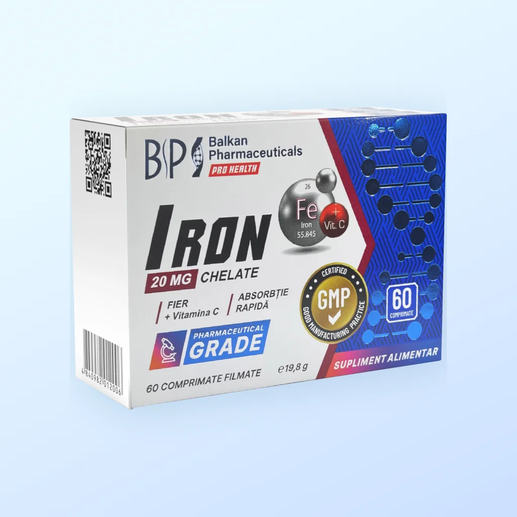  Iron Chelate-BP - 20 мг хелатного железа + 20 мг витамина C