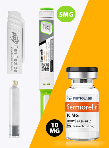 Пептид Sermorelin (HGH) | 5mg  для стимуляции высвобождения гормона роста гипофизом