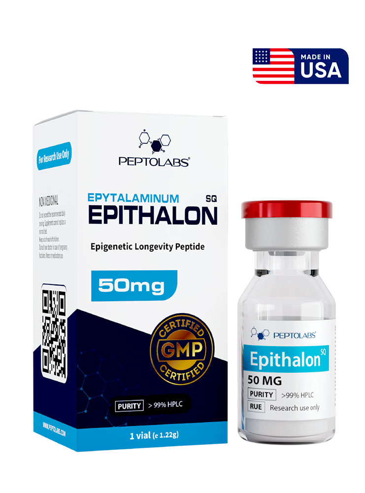Epitalon (Эпиталон) 50мг флакон - для омоложения, долголетия и восстановления сна