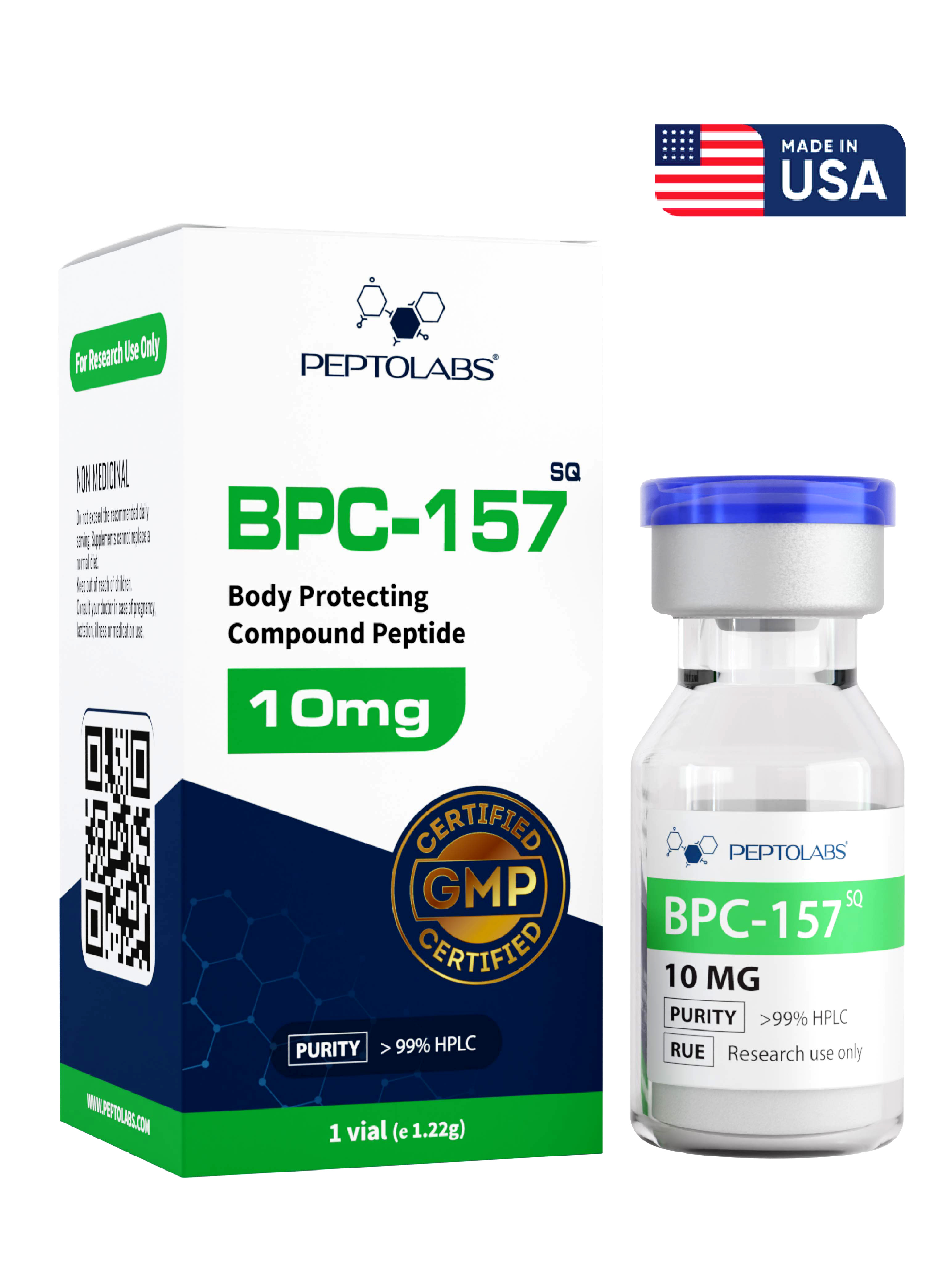 BPC-157 10mg флакон (БПЦ-157) ПептоЛабс