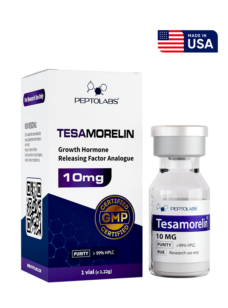 Tesamorelin (Тезаморелин) 10mg флакон - пептид для сжигание жира на животе