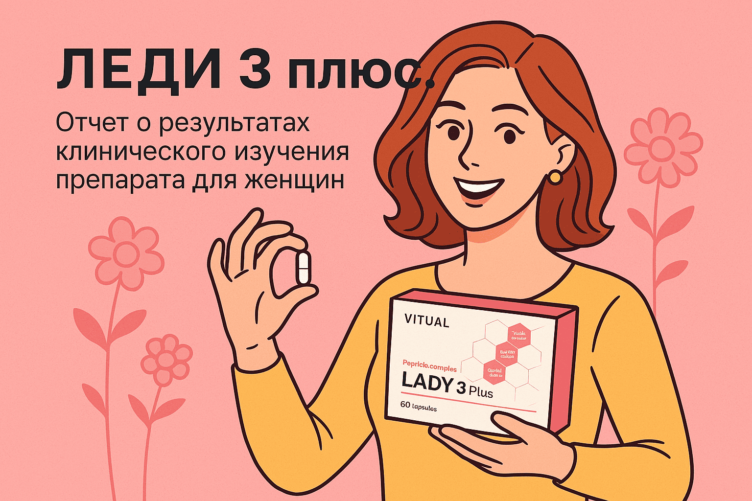 ЛЕДИ 3 плюс. Отчет о результатах клинического изучения препарата для женщин